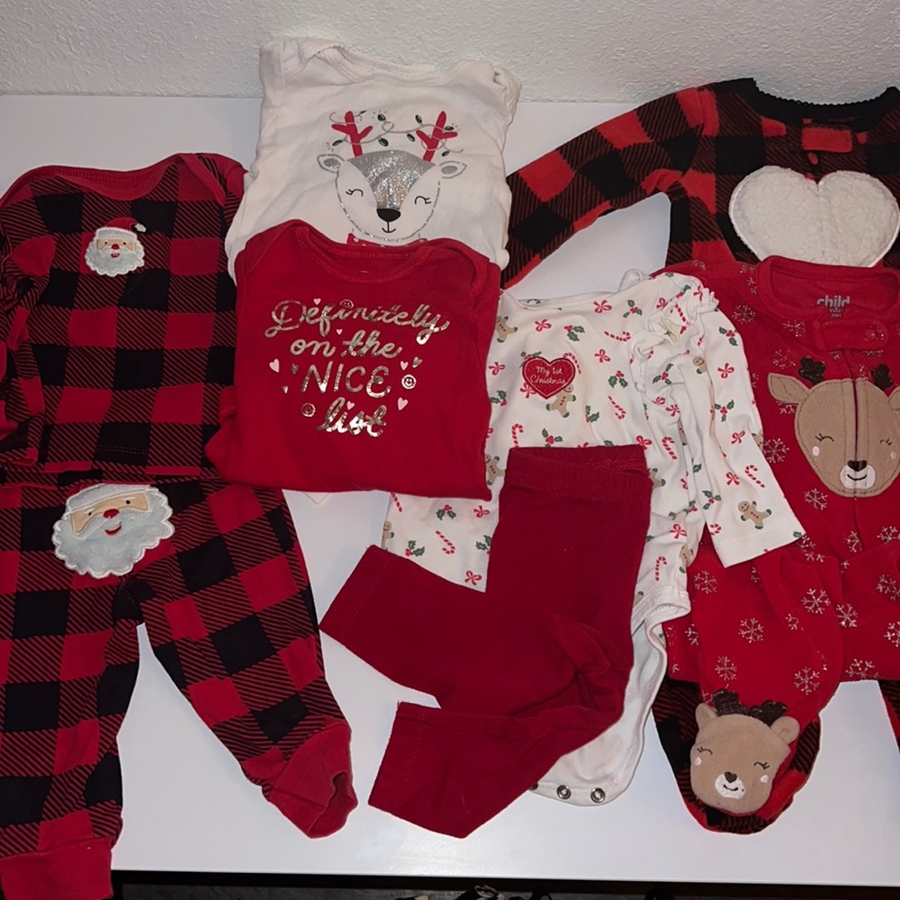 Christmas pajama baby bundle